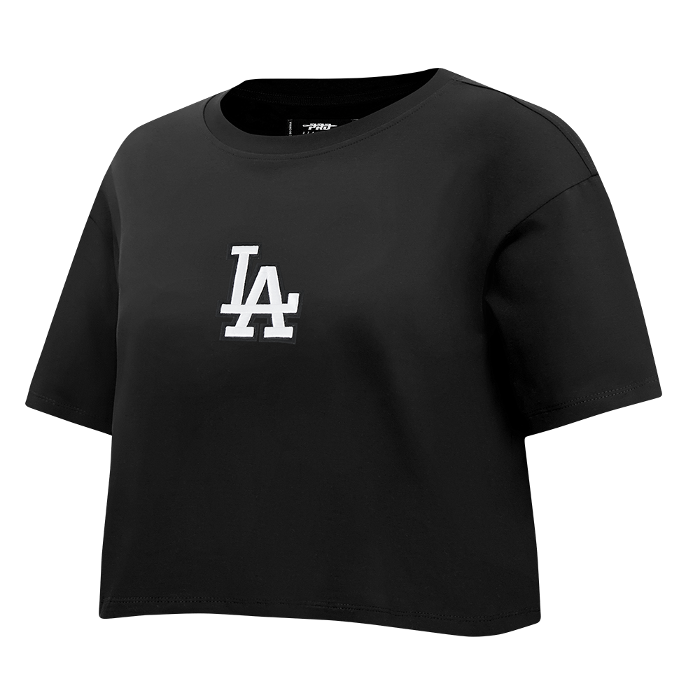 MLB LOS ANGELES DODGERS WINGSPAN WOMEN'S SJ BOXY TEE (BLACK)