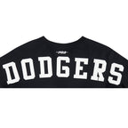 MLB LOS ANGELES DODGERS WINGSPAN WOMEN'S SJ BOXY TEE (BLACK)
