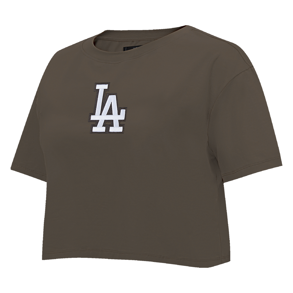 MLB LOS ANGELES DODGERS WINGSPAN WOMEN'S SJ BOXY TEE (BROWN)