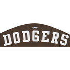 MLB LOS ANGELES DODGERS WINGSPAN WOMEN'S SJ BOXY TEE (BROWN)