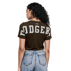 MLB LOS ANGELES DODGERS WINGSPAN WOMEN'S SJ BOXY TEE (BROWN)