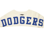 MLB LOS ANGELES DODGERS WINGSPAN T-SHIRT EN JERSEY SIMPLE À COUPE CARRÉE POUR FEMME (COQUILLE D'ŒUF)