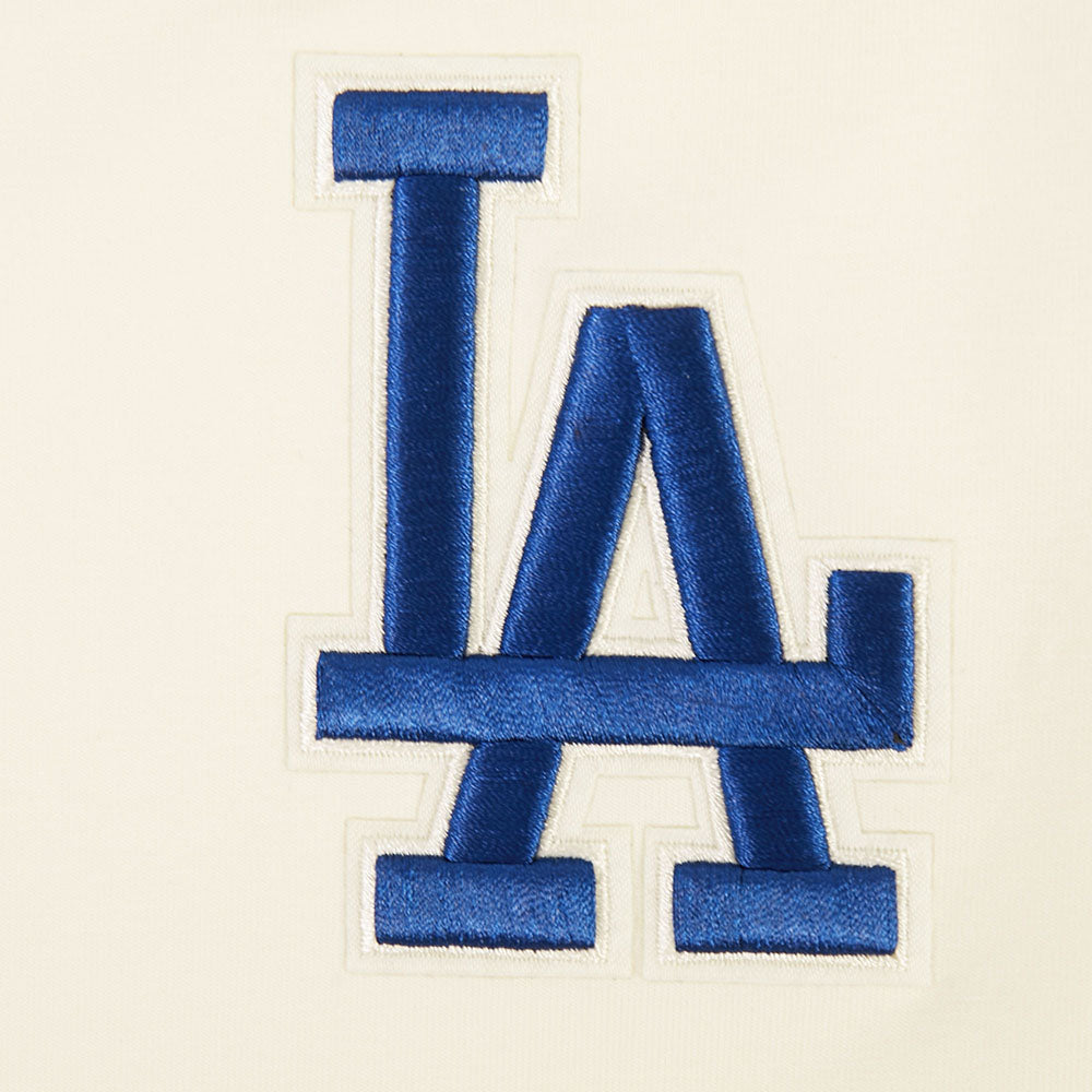 MLB LOS ANGELES DODGERS WINGSPAN T-SHIRT EN JERSEY SIMPLE À COUPE CARRÉE POUR FEMME (COQUILLE D'ŒUF)