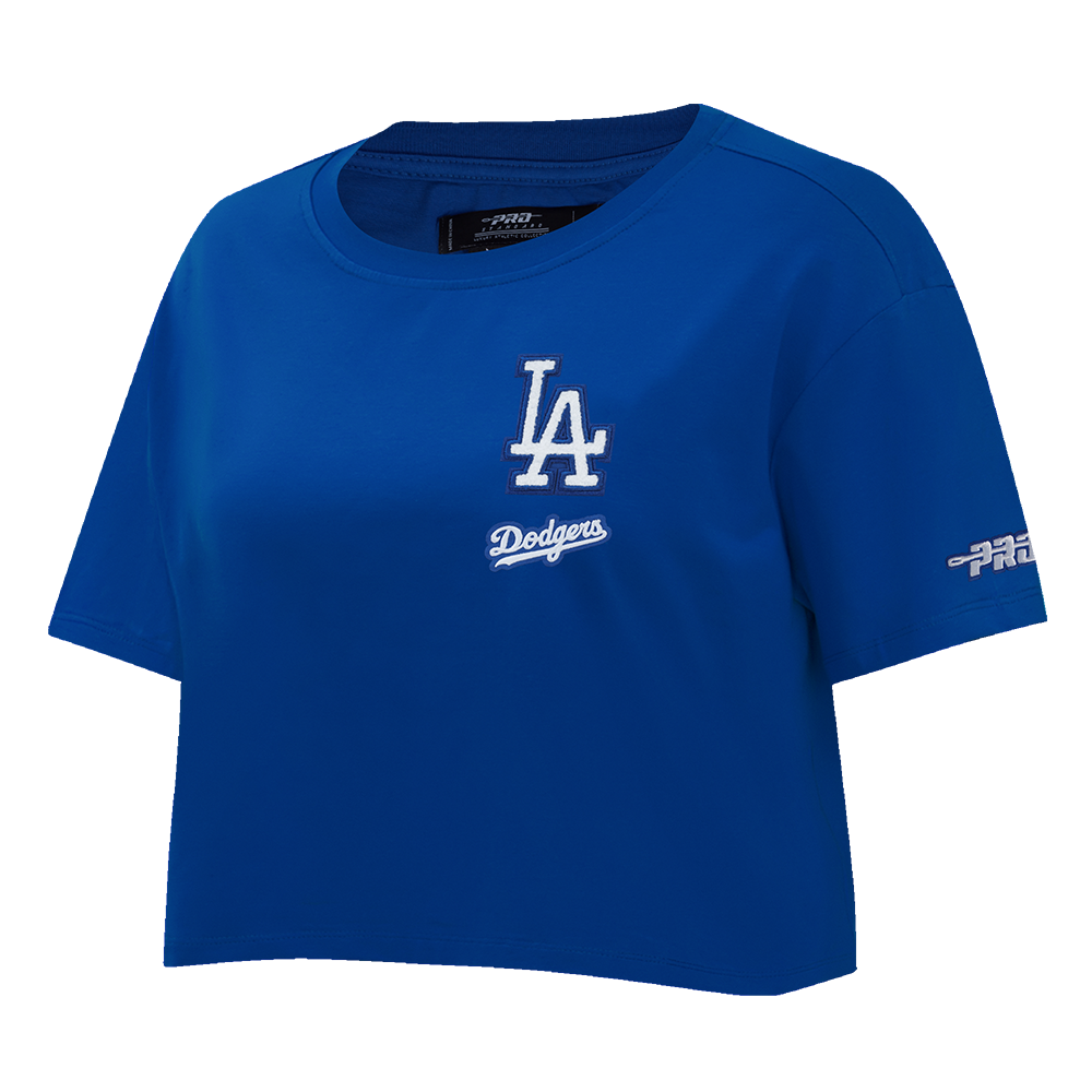 MLB LOS ANGELES DODGERS CLASSIC CHENILLE WOMEN'S SJ BOXY TOP (DODGER BLUE)