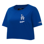 MLB LOS ANGELES DODGERS CLASSIC CHENILLE WOMEN'S SJ BOXY TOP (DODGER BLUE)