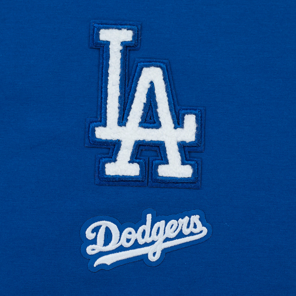 MLB LOS ANGELES DODGERS CLASSIC CHENILLE WOMEN'S SJ BOXY TOP (DODGER BLUE)