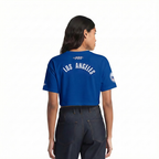 MLB LOS ANGELES DODGERS CLASSIC CHENILLE WOMEN'S SJ BOXY TOP (DODGER BLUE)