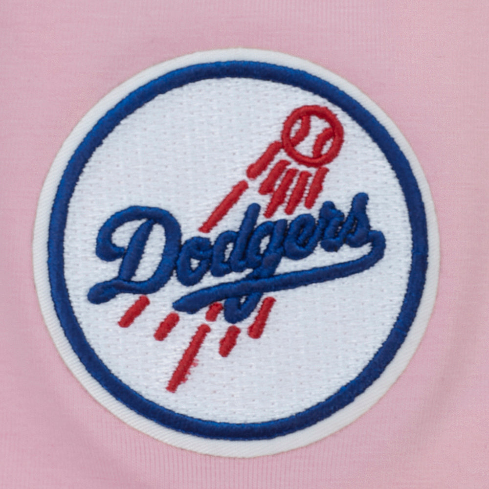 MLB LOS ANGELES DODGERS CLASSIC CHENILLE WOMEN'S SJ BOXY TOP (PINK)