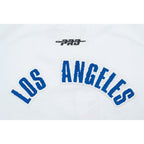 MLB LOS ANGELES DODGERS CLASSIC CHENILLE WOMEN'S SJ BOXY TOP (WHITE)