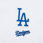 MLB LOS ANGELES DODGERS CLASSIC CHENILLE WOMEN'S SJ BOXY TOP (WHITE)
