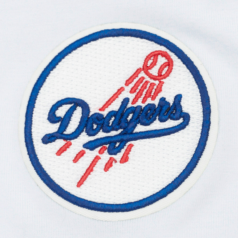 MLB LOS ANGELES DODGERS CLASSIC CHENILLE WOMEN'S SJ BOXY TOP (WHITE)