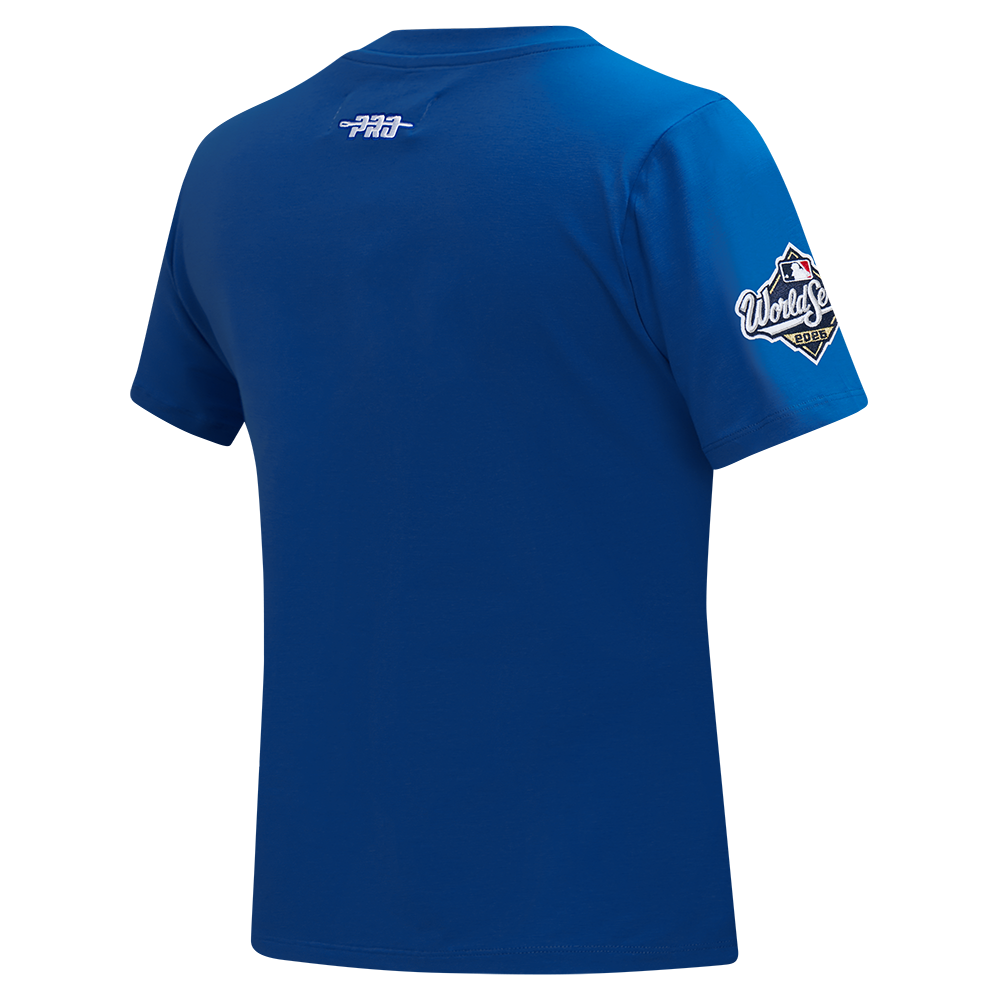 MLB LOS ANGELES DODGERS MLB WORLD SERIES 2025 HAUT EN JERSEY SIMPLE À COUPE AJUSTÉE POUR FEMME (BLEU DODGER)