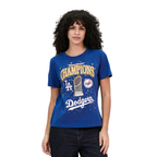 MLB LOS ANGELES DODGERS MLB WORLD SERIES 2025 HAUT EN JERSEY SIMPLE À COUPE AJUSTÉE POUR FEMME (BLEU DODGER)