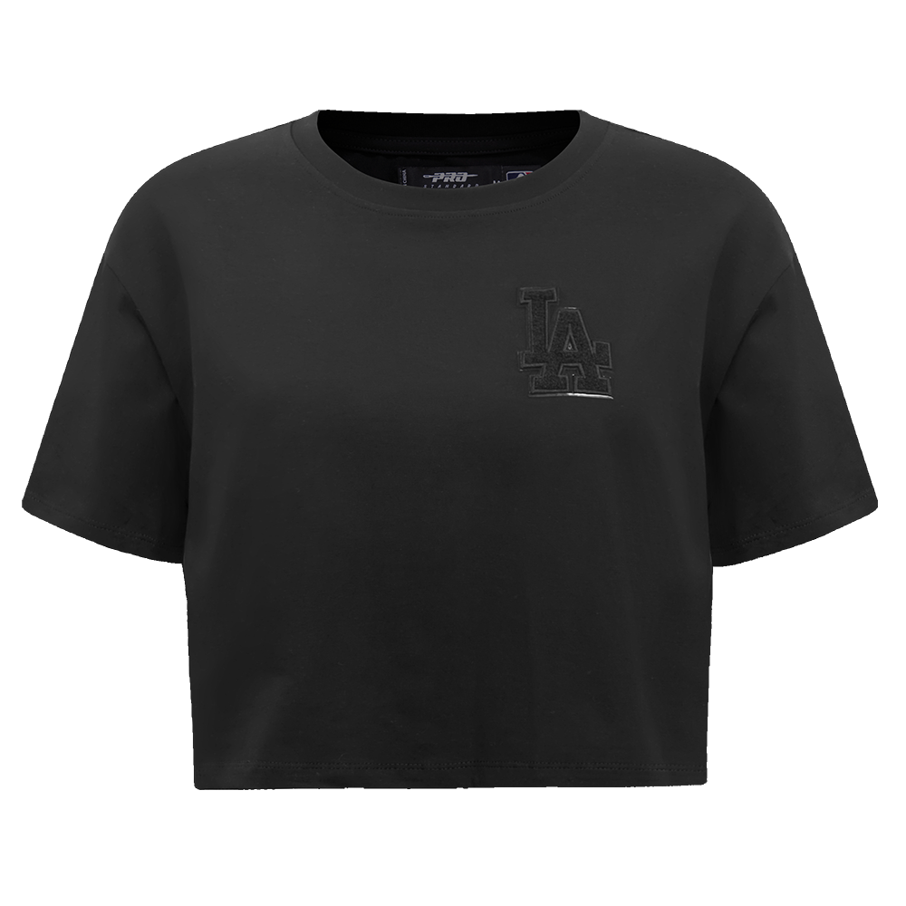 MLB LOS ANGELES DODGERS TRIPLE BLACK HAUT À COUPE CARRÉE POUR FEMME (TRIPLE NOIR)