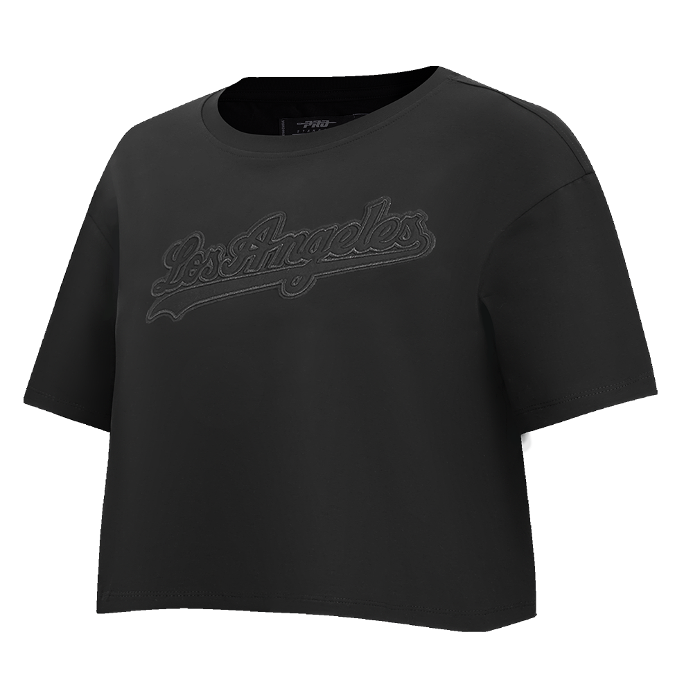 MLB LOS ANGELES DODGERS NEUTRAL WOMEN'S BOXY TOP (BLACK)