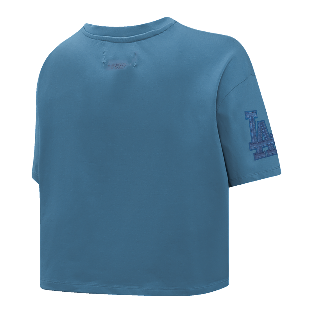 MLB LOS ANGELES DODGERS NEUTRAL SINGLE JERSEY BOXY TEE (STEEL BLUE)