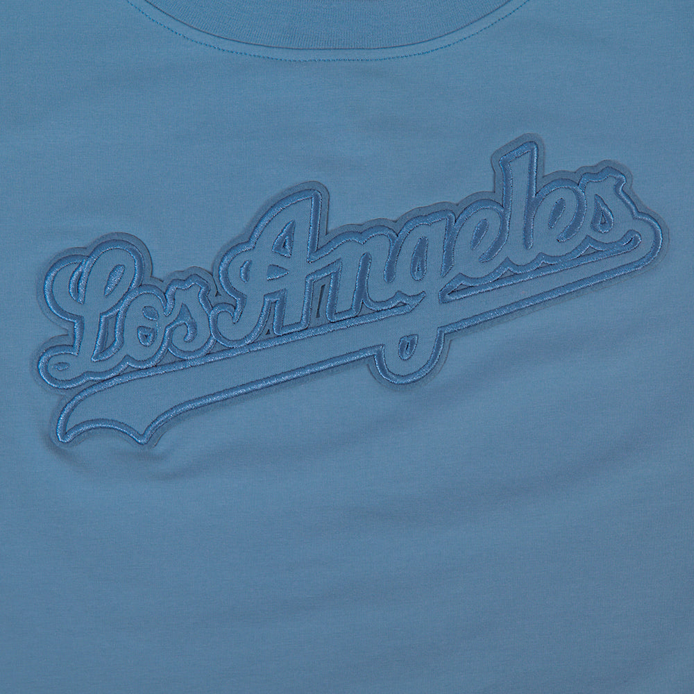 MLB LOS ANGELES DODGERS NEUTRAL SINGLE JERSEY BOXY TEE (STEEL BLUE)