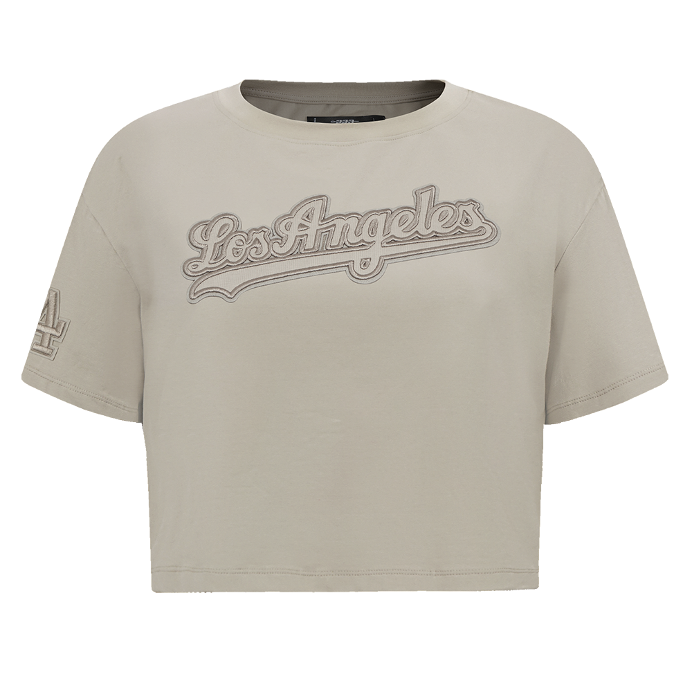 MLB LOS ANGELES DODGERS NEUTRAL HAUT À COUPE CARRÉE POUR FEMME (TAUPE)