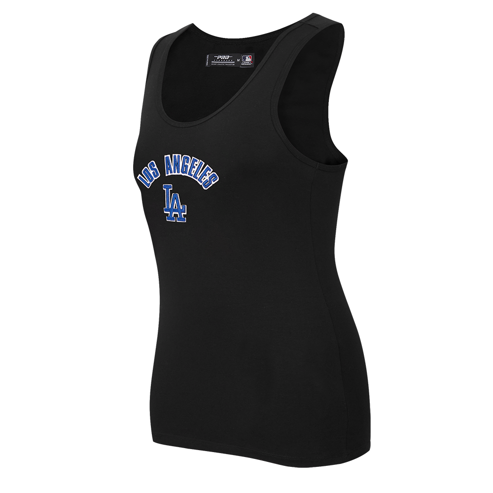 MLB LOS ANGELES DODGERS CLASSIC WOMEN'S RELAXED FIT RACERBACK (BLACK)