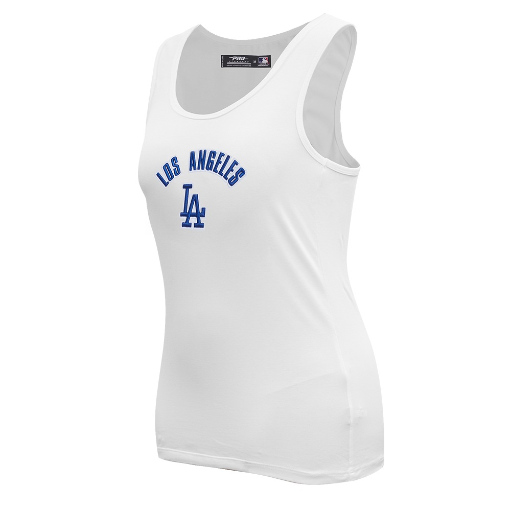 MLB LOS ANGELES DODGERS CLASSIC WOMEN'S RELAXED FIT RACERBACK (WHITE)