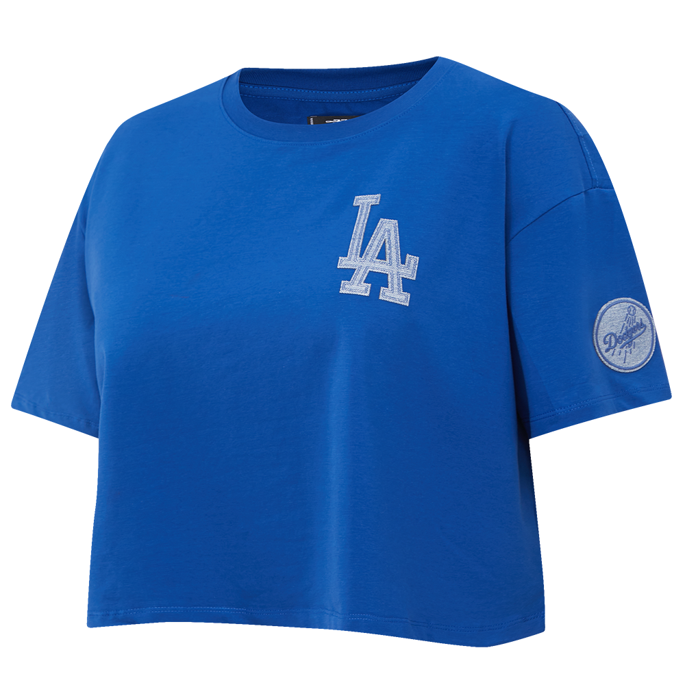 MLB LOS ANGELES DODGERS VARSITY BLUES WOMEN'S BOXY TOP (DODGER BLUE)