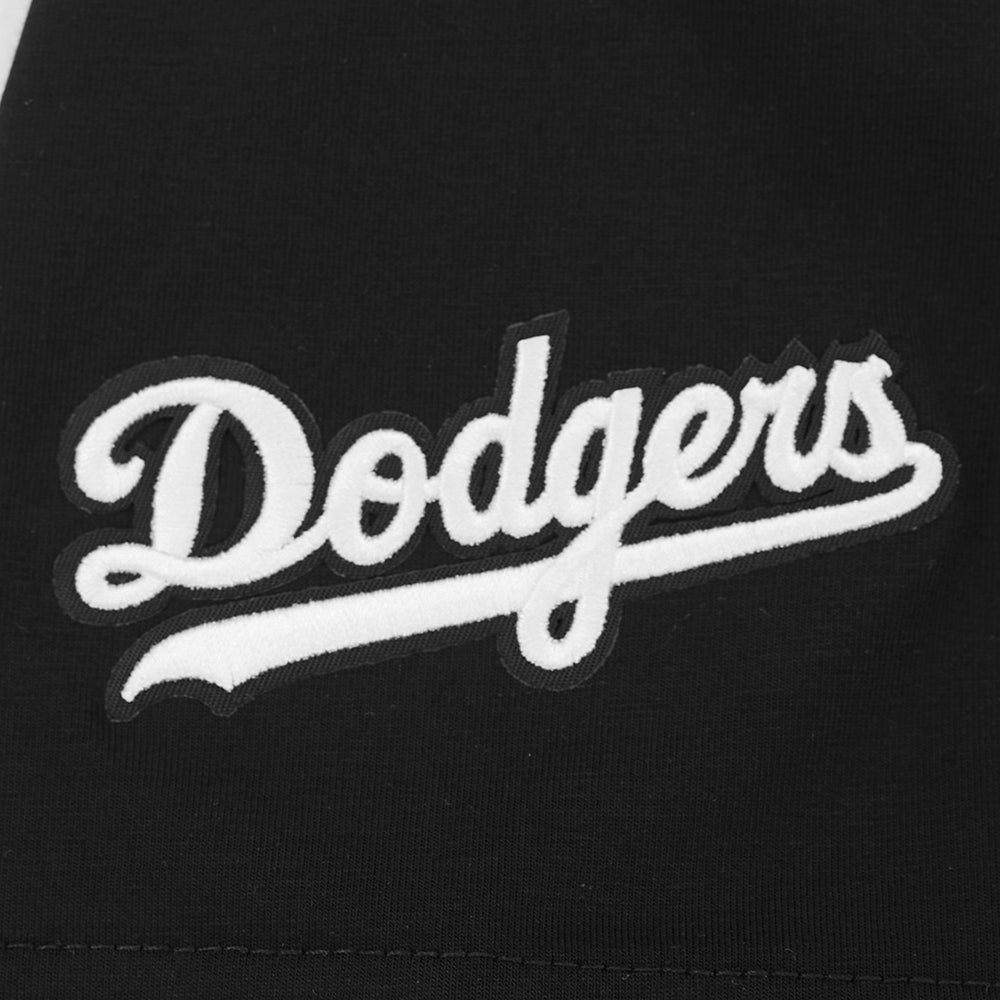 MLB LOS ANGELES DODGERS CLASSIC CHENILLE WOMEN'S BODYCON DRESS (BLACK)