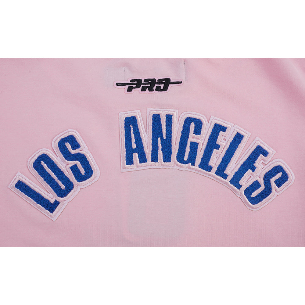 MLB LOS ANGELES DODGERS CLASSIC CHENILLE WOMEN'S BODYCON DRESS (PINK)