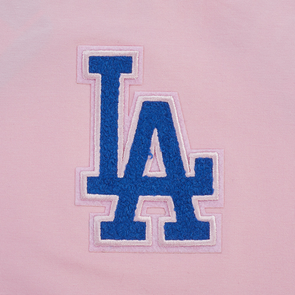 MLB LOS ANGELES DODGERS CLASSIC CHENILLE WOMEN'S BODYCON DRESS (PINK)