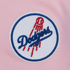 MLB LOS ANGELES DODGERS CLASSIC CHENILLE WOMEN'S BODYCON DRESS (PINK)