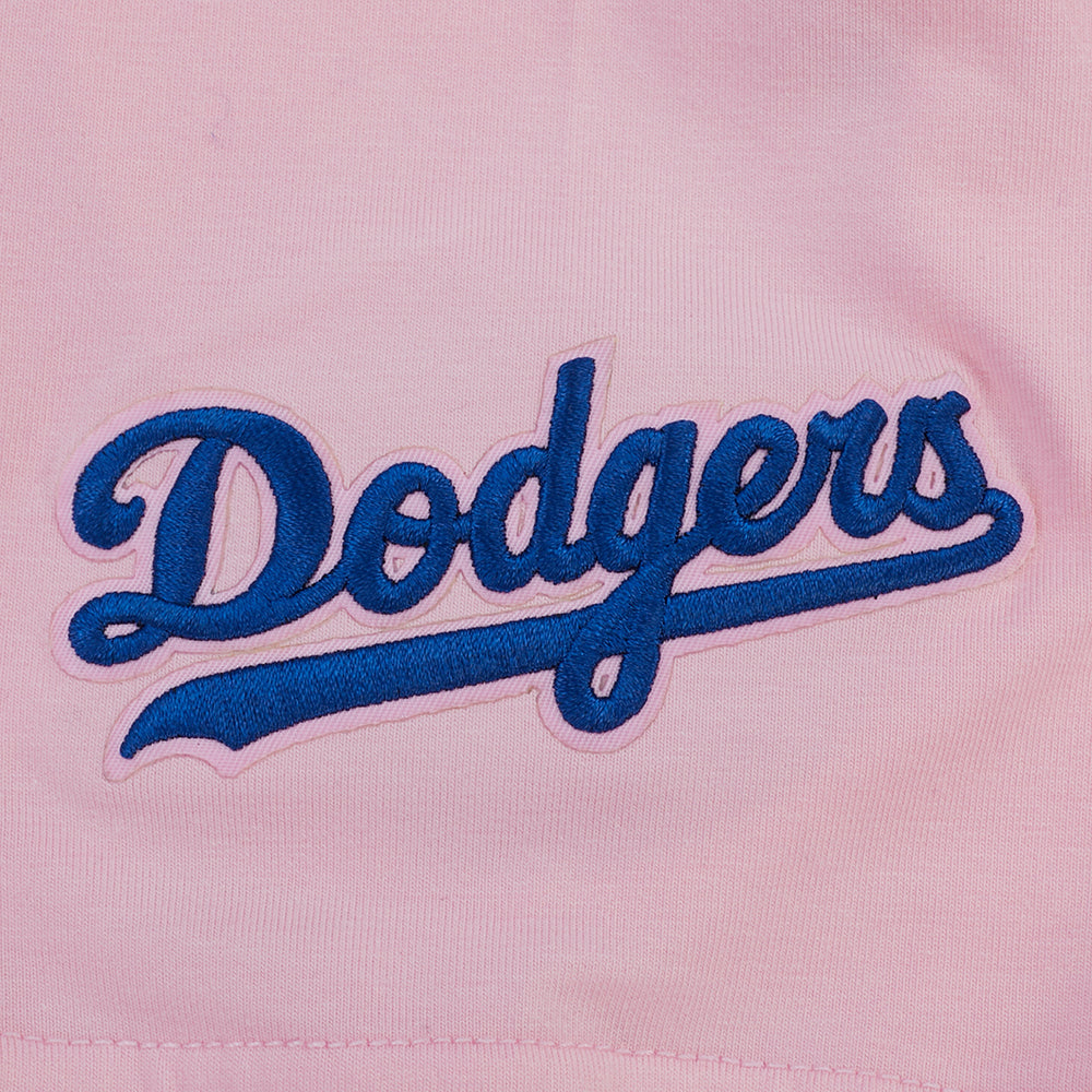 MLB LOS ANGELES DODGERS CLASSIC CHENILLE WOMEN'S BODYCON DRESS (PINK)