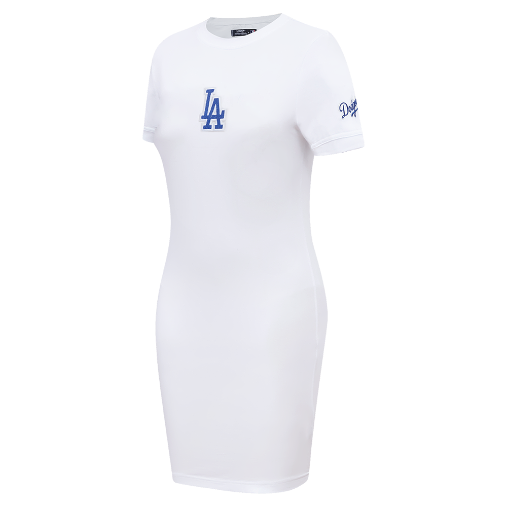 MLB LOS ANGELES DODGERS CLASSIC WOMEN'S BODYCON DRESS (WHITE)
