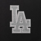 MLB LOS ANGELES DODGERS REVERSE FRENCH TERRY WOMEN'S COLORBLOCK FLC FZ (BLACK/GRAY/EGGSHELL)