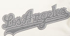 MLB LOS ANGELES DODGERS REVERSE FRENCH TERRY WOMEN'S COLORBLOCK FLC FZ (BLACK/GRAY/EGGSHELL)