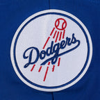 MLB LOS ANGELES DODGERS GAME DAY CLASSICS WOMEN'S DOUBLE KNIT CROPPED PULLOVER HOODIE (DODGER BLUE)