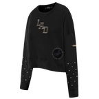 MLB LOS ANGELES DODGERS RENEGADE WOMEN'S FLC CREWNECK (BLACK)