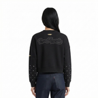 MLB LOS ANGELES DODGERS RENEGADE WOMEN'S FLC CREWNECK (BLACK)