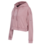 MLB LOS ANGELES DODGERS WASHED CLASSIC WOMEN'S ENZYME WASH FT CROPPED (WASHED MAUVE)