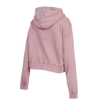 MLB LOS ANGELES DODGERS WASHED CLASSIC WOMEN'S ENZYME WASH FT CROPPED (WASHED MAUVE)
