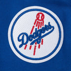 MLB LOS ANGELES DODGERS CLASSIC CHENILLE CHANDAIL À CAPUCHON COURT EN MOLLETON POUR FEMME (BLEU DODGER)