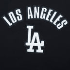 MLB LOS ANGELES DODGERS CLASSIC CHENILLE WOMEN'S FLC CREWNECK (BLACK)