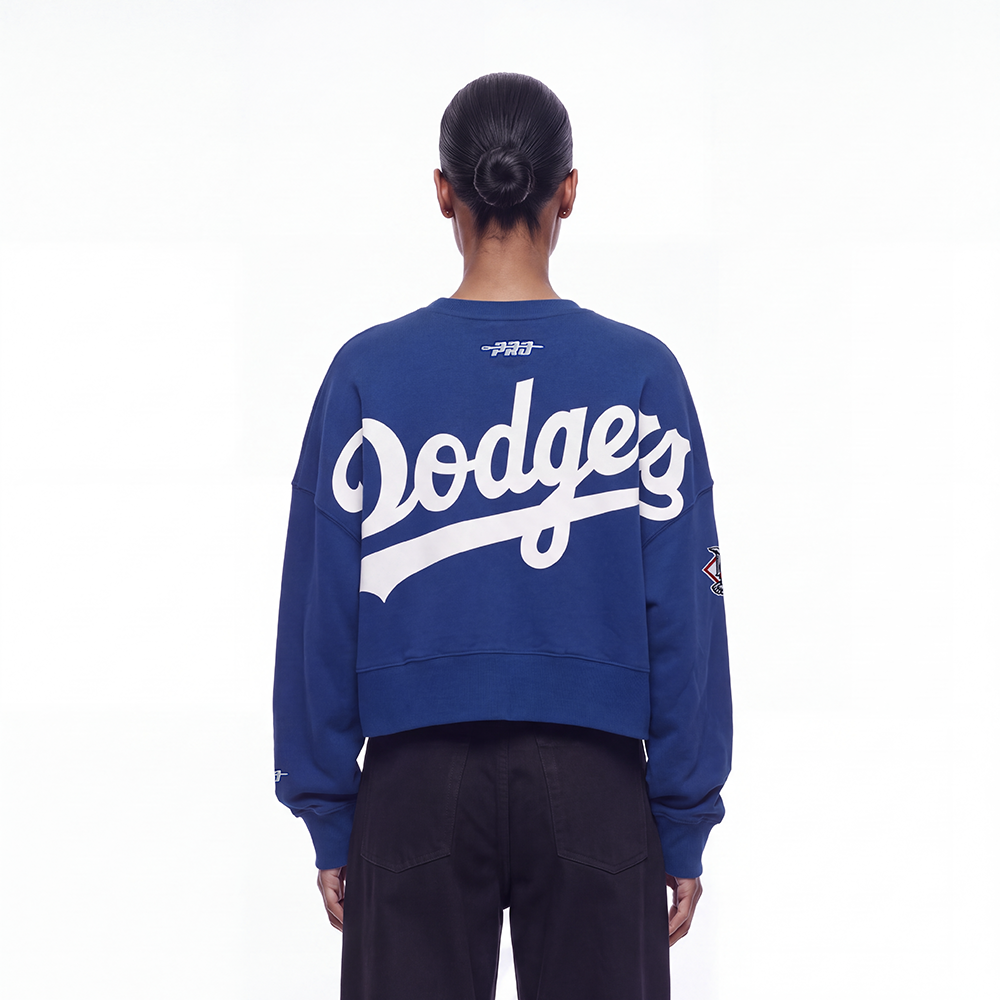 MLB LOS ANGELES DODGERS PLAYBACK WOMEN'S CREWNECK (DODGER BLUE)