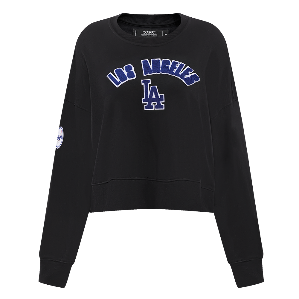 MLB LOS ANGELES DODGERS CLASSIC WOMEN'S CREWNECK (BLACK)