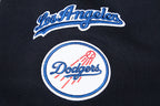 MLB LOS ANGELES DODGERS MASHUP WOMEN'S RIB CREWNECK (BLACK/DODGER BLUE)
