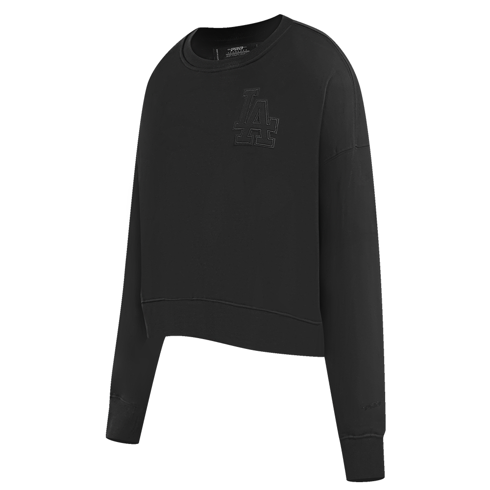 MLB LOS ANGELES DODGERS NEUTRAL WOMEN'S CREWNECK (BLACK)