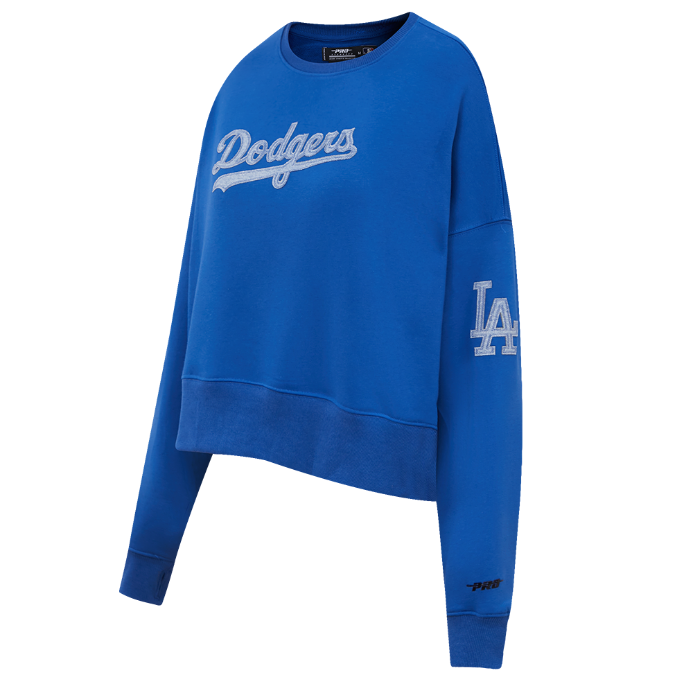 MLB LOS ANGELES DODGERS VARSITY BLUES WOMEN'S CREWNECK (DODGER BLUE)