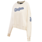 MLB LOS ANGELES DODGERS VARSITY BLUES WOMEN'S CREWNECK (LINEN)