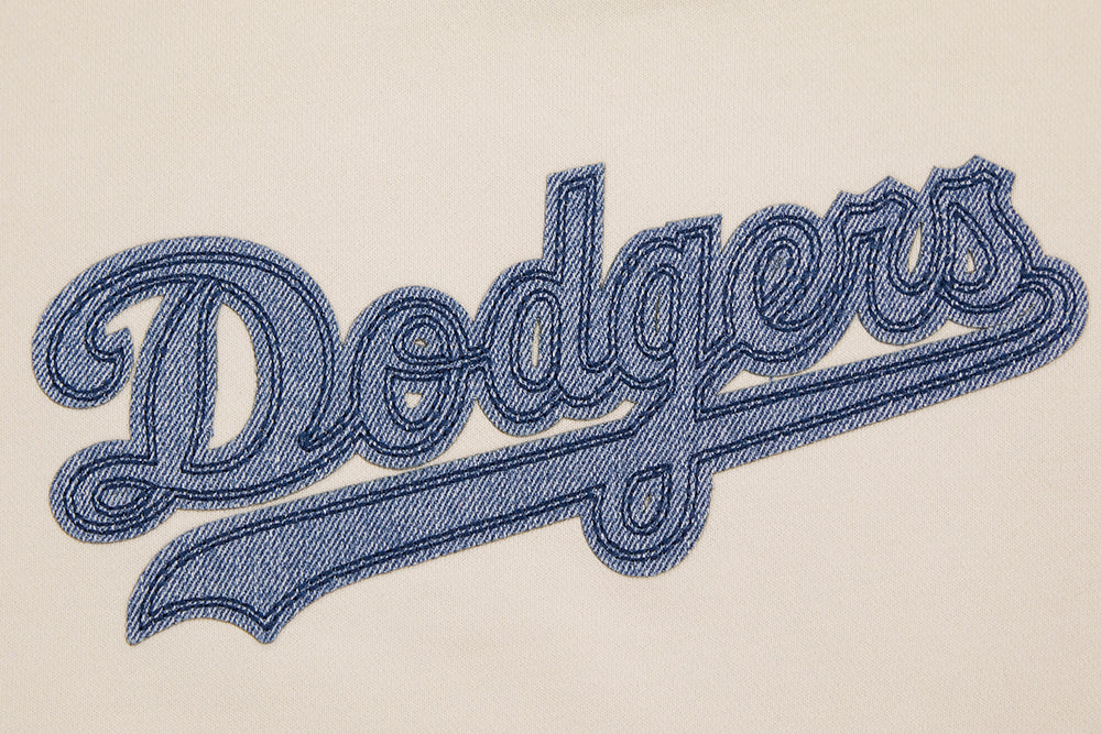 MLB LOS ANGELES DODGERS VARSITY BLUES WOMEN'S CREWNECK (LINEN)