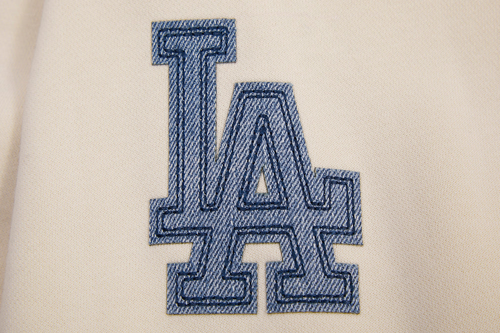 MLB LOS ANGELES DODGERS VARSITY BLUES WOMEN'S CREWNECK (LINEN)