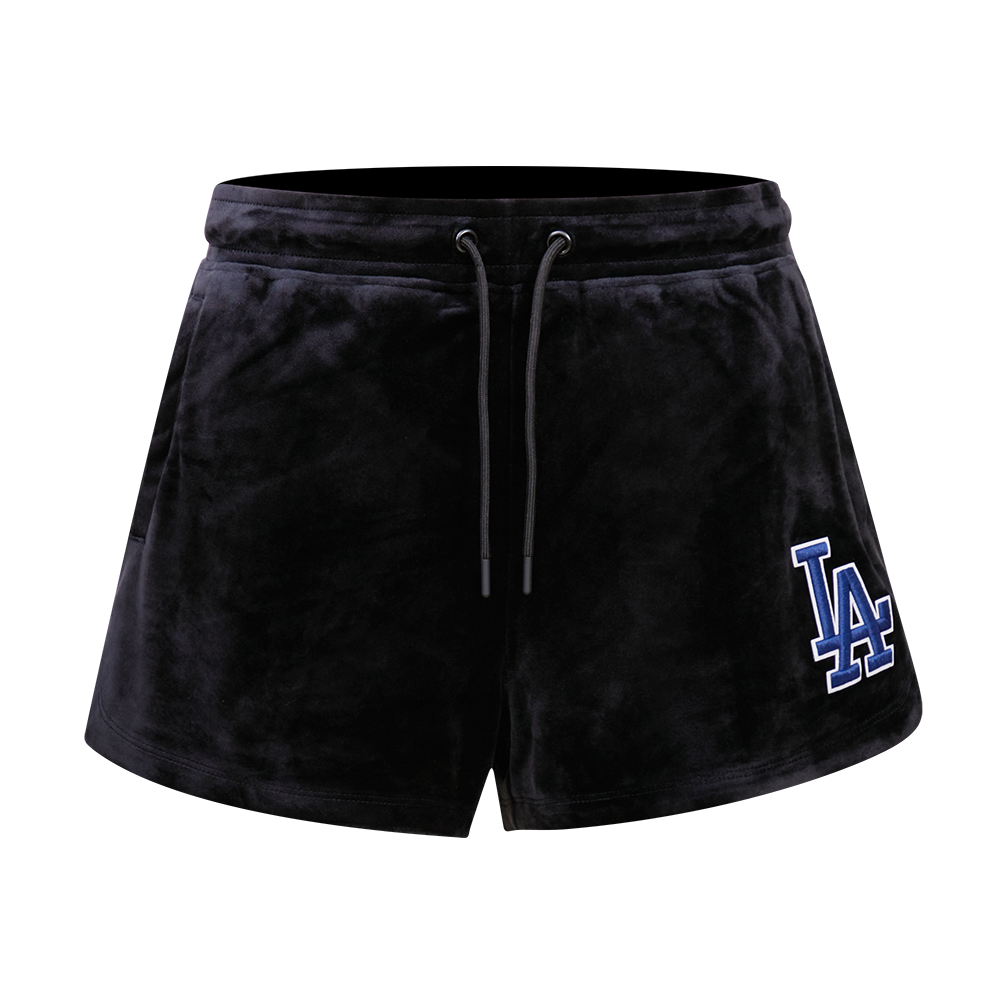 MLB LOS ANGELES DODGERS CLASSIC WOMEN'S VELOUR SHORT (BLACK)