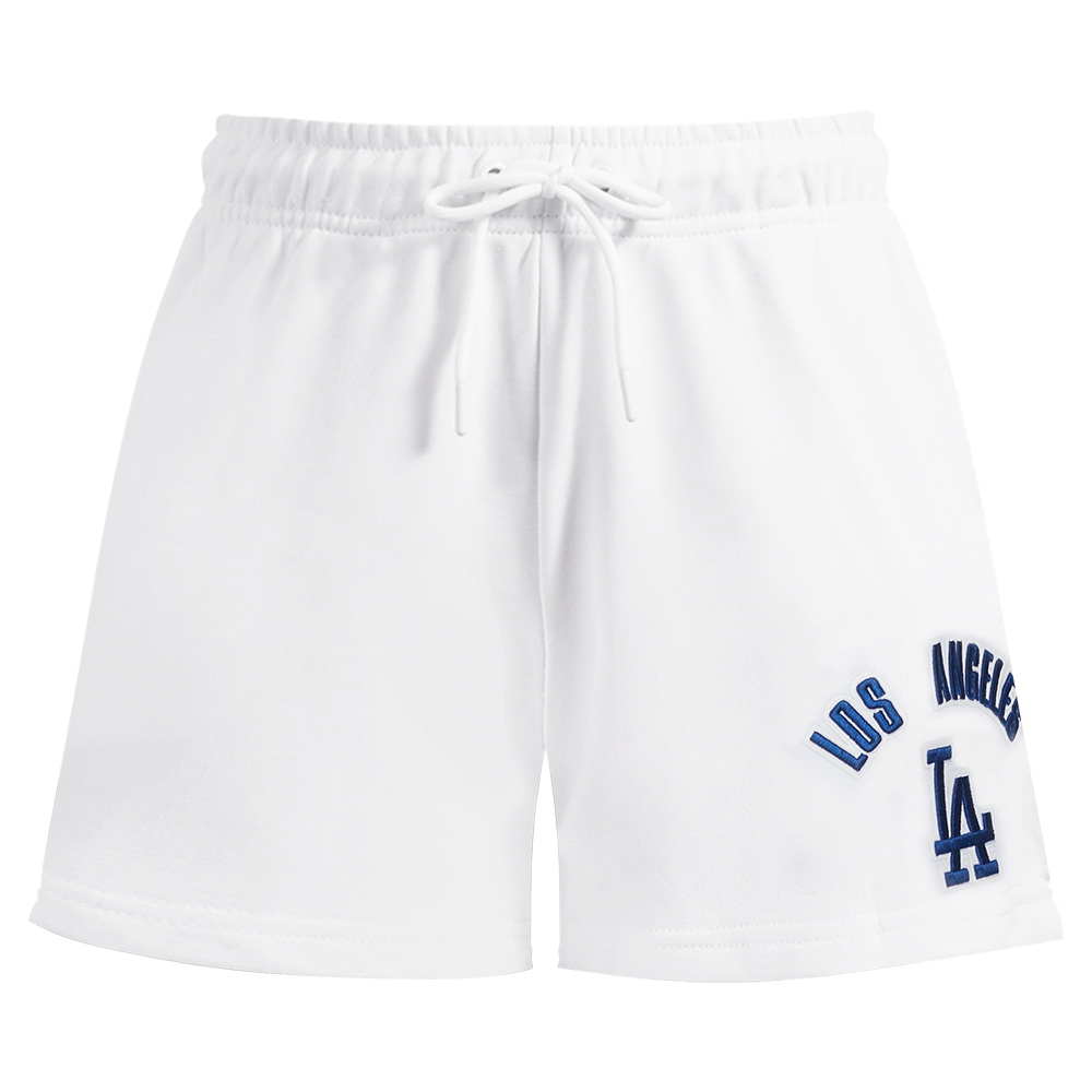 MLB LOS ANGELES DODGERS CLASSIC WOMEN'S FLEECE SHORT (WHITE)